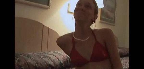  Legal age teenager test out her snatch with toys and then gets some dick